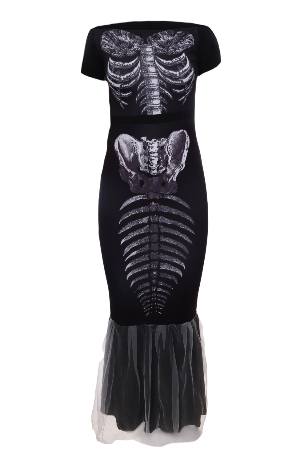 BY89038-2 Halloween Party Skeleton Mermaid Costume